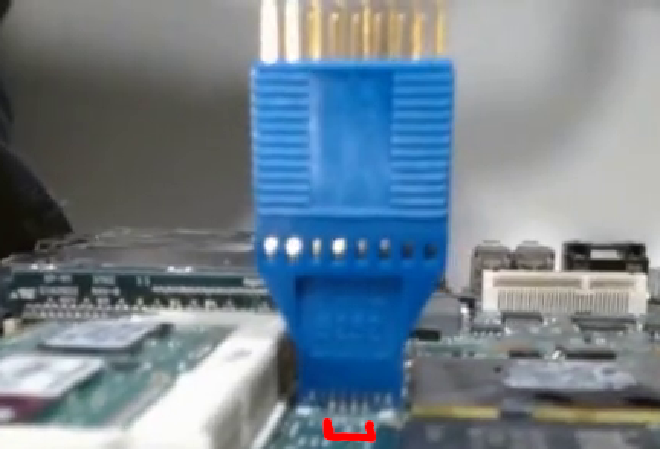 16 Pin Clip with 8 Pin Chip
